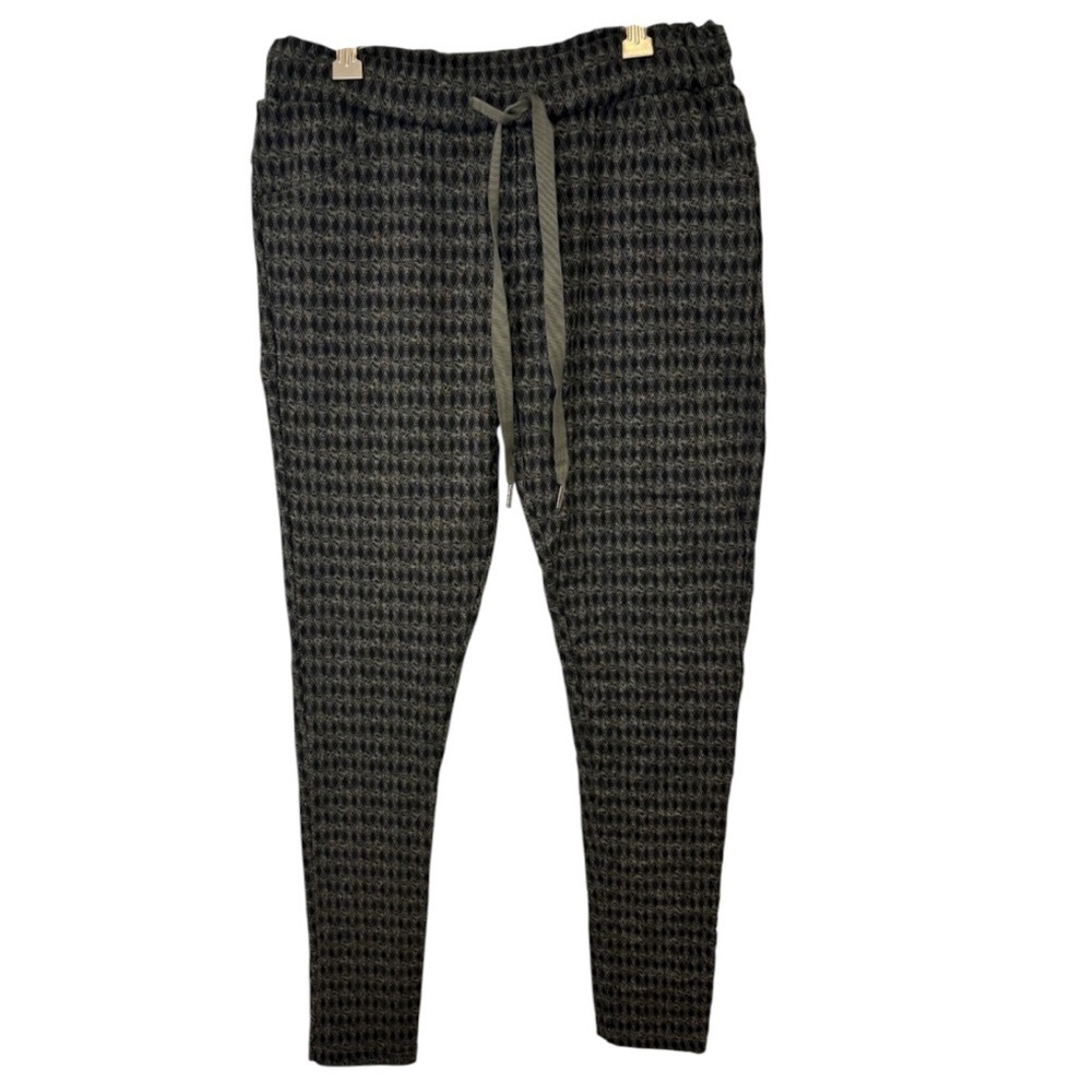 Venti6 Women’s Black and Gray Drawstring Joggers Size Small